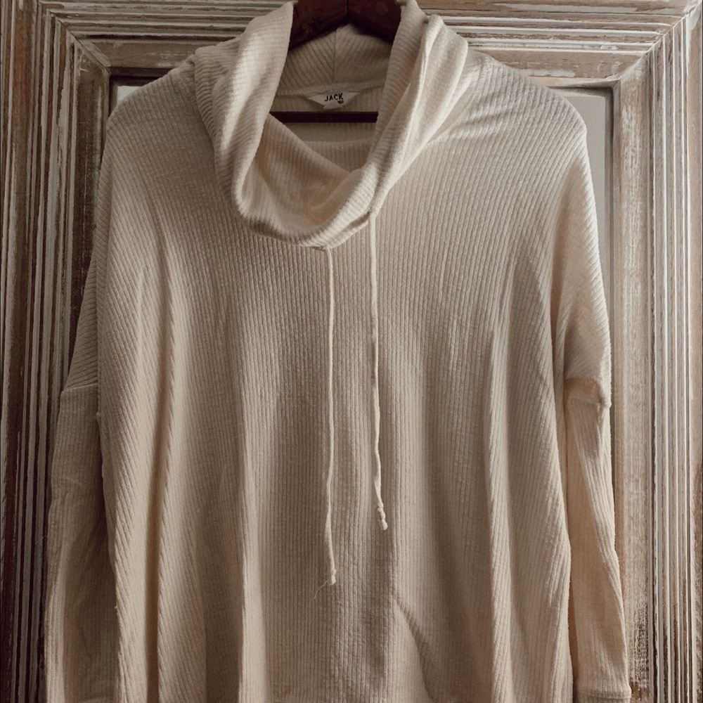 JACK BY BBDAKOTA cream cowl neck top